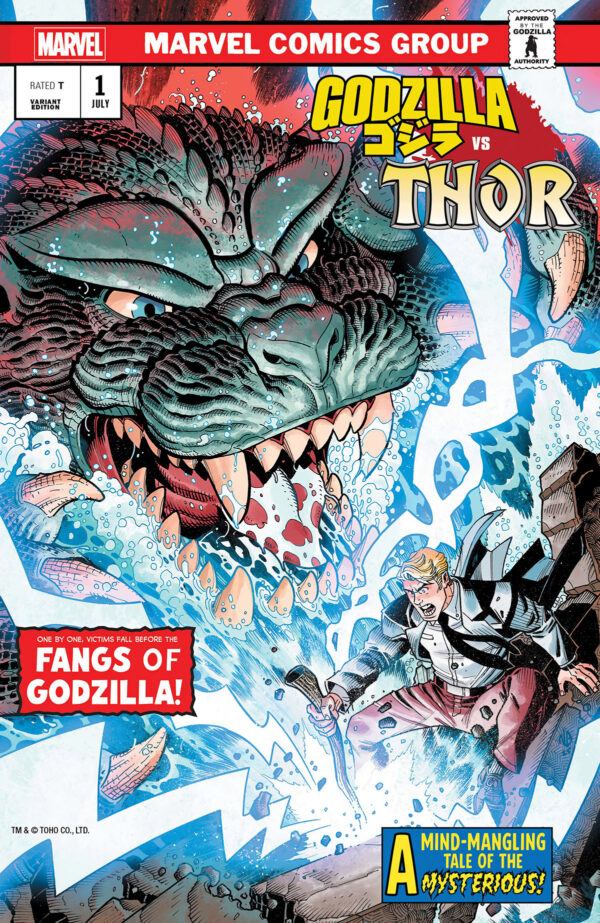 Godzilla vs. Thor #1 - Nick Bradshaw Monster Homage Variant (One-Shot) (2025)
