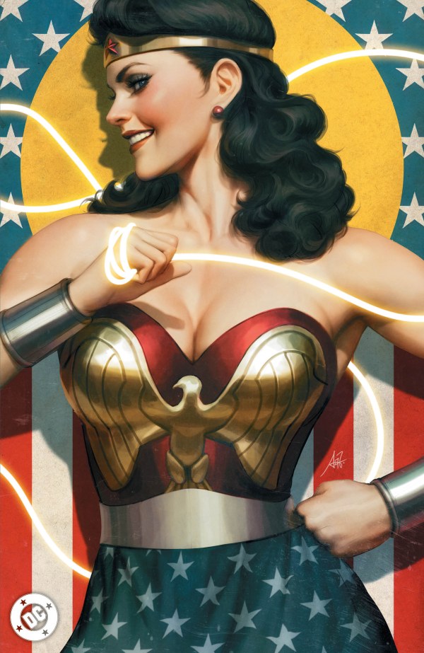New History of the DC Universe #1 - Cover F - Stanley 'Artgerm' Lau Foil Virgin Variant (2025)