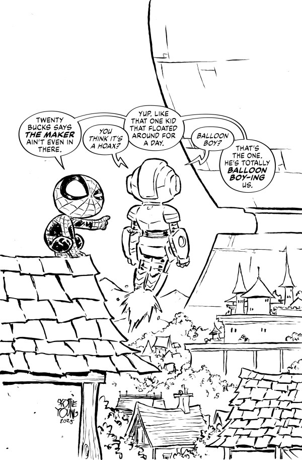 Ultimate Endgame #1 - 1:100 Skottie Young Black & White Virgin Variant (2025)